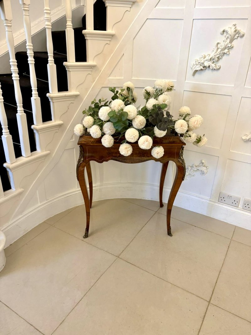 Quality Antique French Walnut Jardinière Table - Image 4